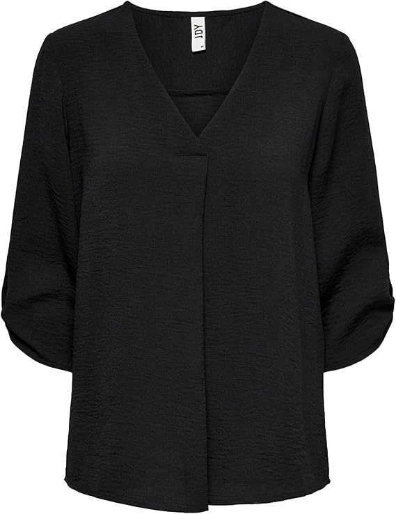 Lange Freizeit Hemd Bluse 3/4 Ärmel Tunika Longshirt Loose Oberteil Locker Leicht JDYDIVYA